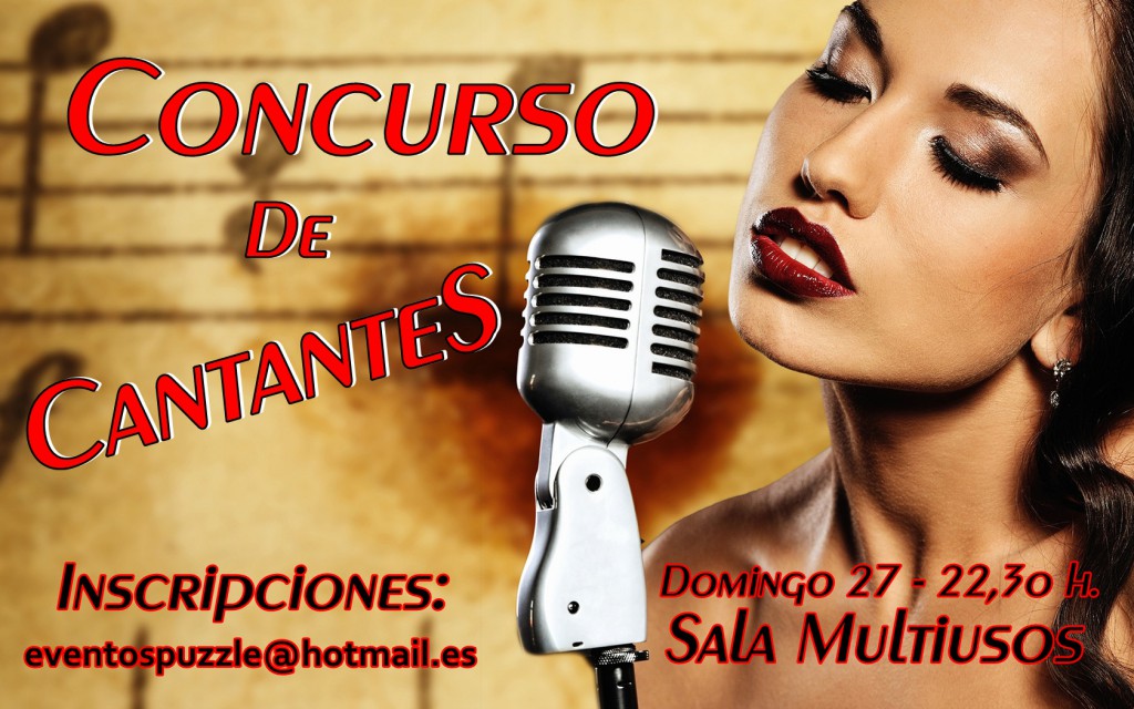 Concurso Cantantes (cartel informativo)